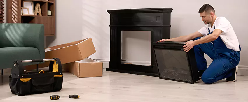 Old Rusted Metal Fireplace Repair And Replacement in Arlington, VA